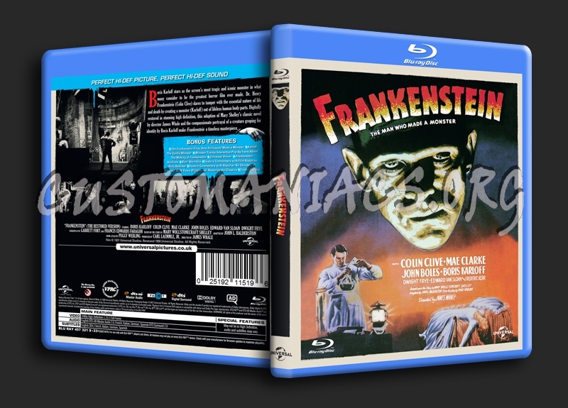 Frankenstein blu-ray cover
