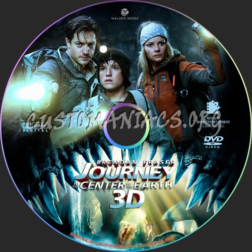 Journey to the Center of the Earth 3D dvd label