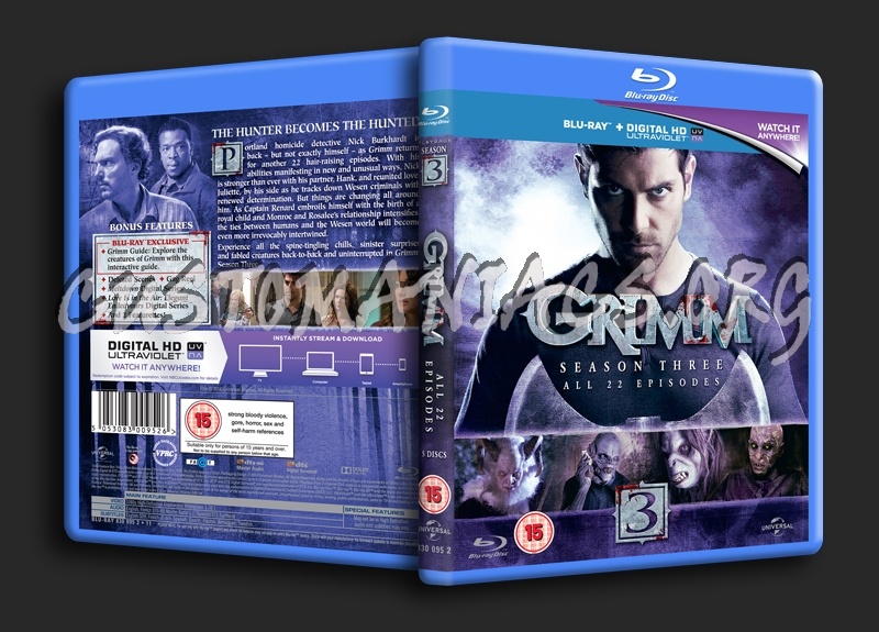 Grimm Season 3 blu-ray cover