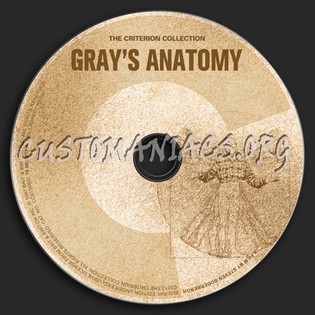 618 - Gray's Anatomy dvd label