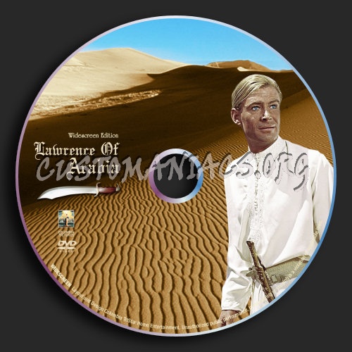 Lawrence Of Arabia dvd label