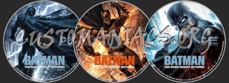 Batman: The Dark Knight Returns dvd label