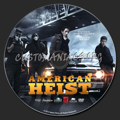 American Heist dvd label