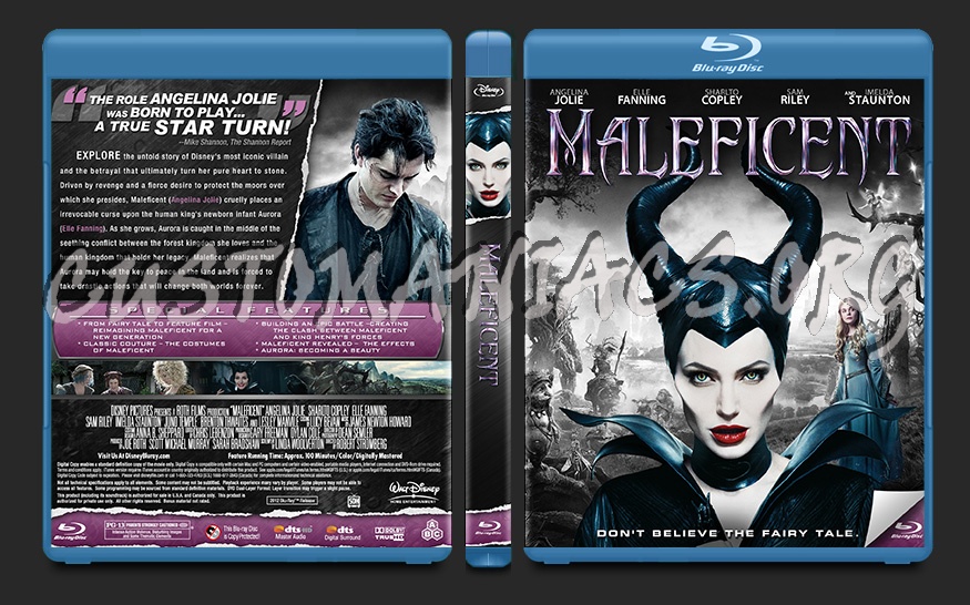 Maleficent blu-ray cover