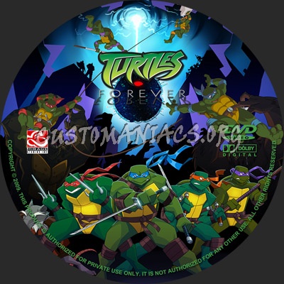 Turtles Forever dvd label