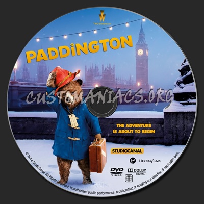 Paddington dvd label