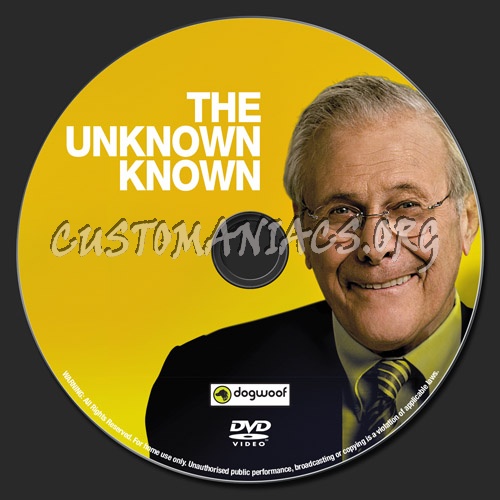 The Unknown Known dvd label