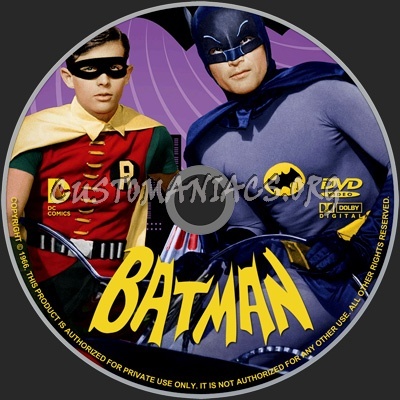 Batman dvd label