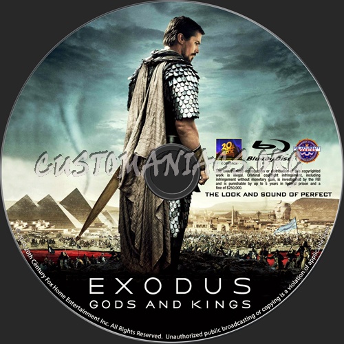 Exodus Gods and Kings blu-ray label
