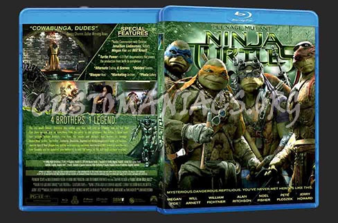 Teenage Mutant Ninja Turtles 2014 blu-ray cover