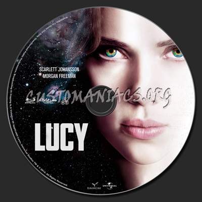 Lucy (2014) dvd label