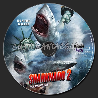 Sharknado 2: The Second One blu-ray label