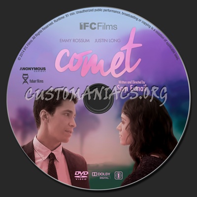 Comet dvd label