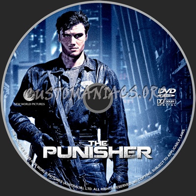The Punisher (1989) dvd label
