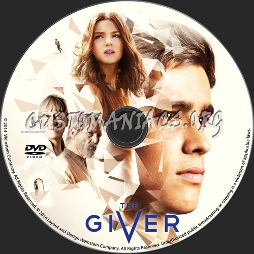 The Giver dvd label