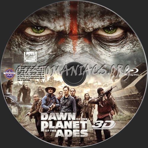 Dawn of the Planet of the Apes blu-ray label