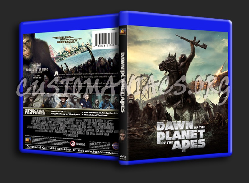 Dawn of the Planet of the Apes blu-ray cover