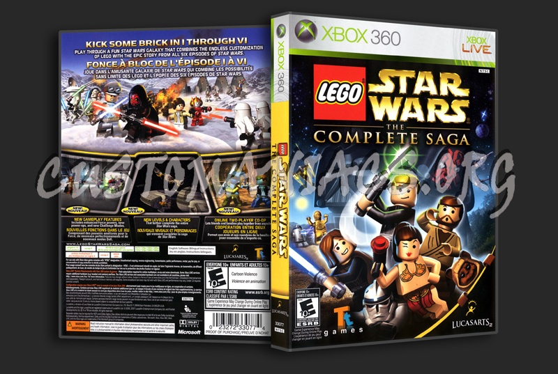 Lego Star Wars The Complete Saga dvd cover