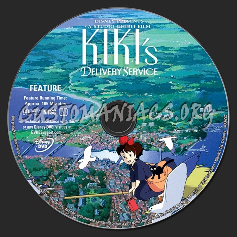 Kiki's Delivery Service dvd label