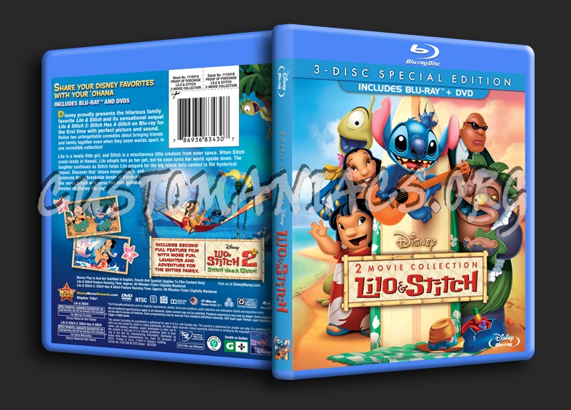 Lilo & Stitch 2 Movie Collection blu-ray cover