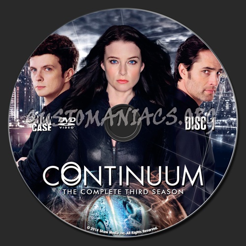 Continuum Season 3 dvd label