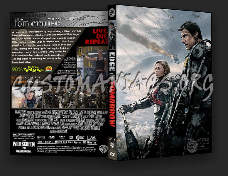 Edge of Tomorrow dvd cover