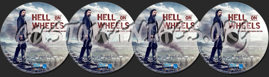 Hell On Wheels Season 4 blu-ray label