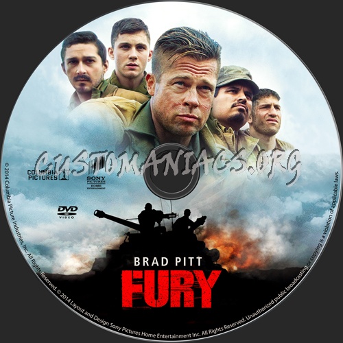 Fury dvd label