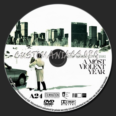 A Most Violent Year dvd label