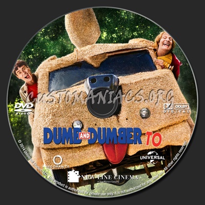 Dumb and Dumber To dvd label
