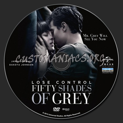 Fifty Shades Of Grey dvd label