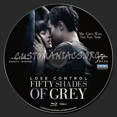 Fifty Shades Of Grey blu-ray label