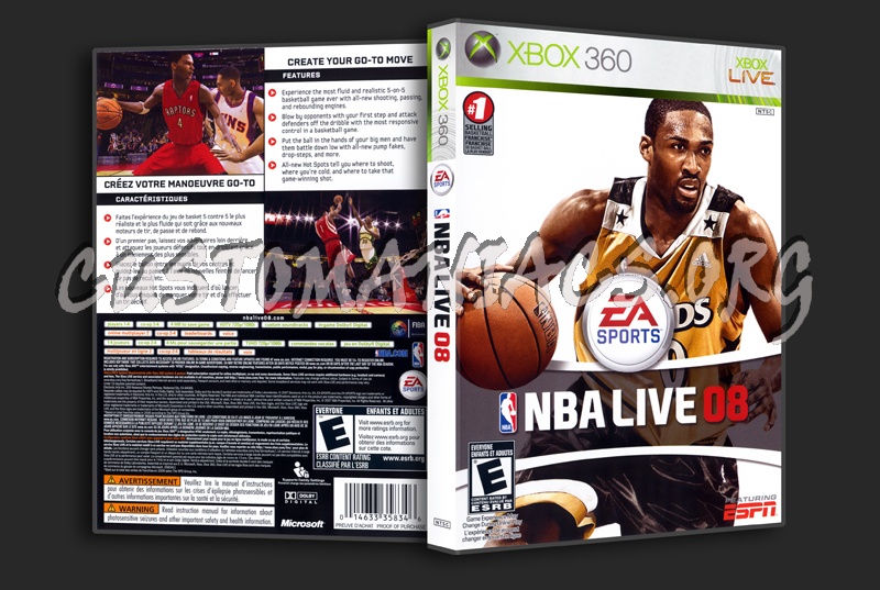 NBA Live 08 dvd cover