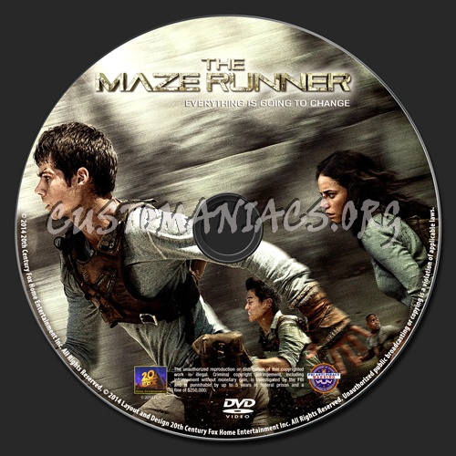 The Maze Runner dvd label