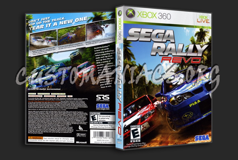 SEGA Rally Revo dvd cover
