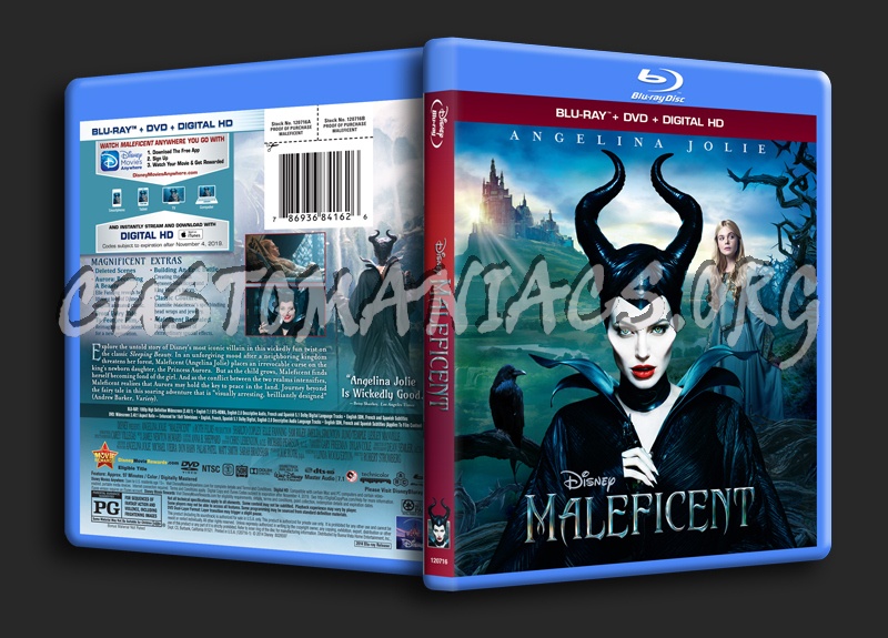 Maleficent blu-ray cover