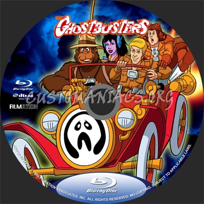 Filmation's Ghostbusters (1986) blu-ray label