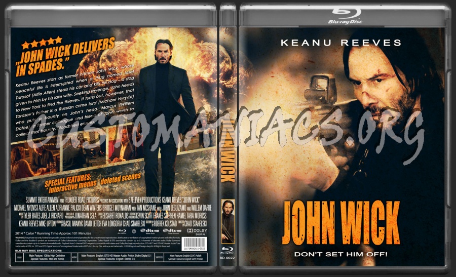 John Wick (2014) blu-ray cover