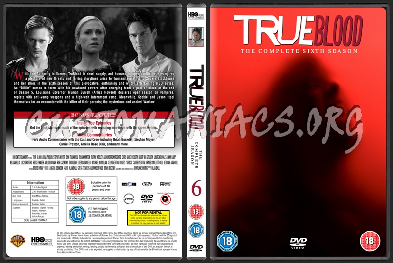 True Blood Season 6 dvd cover
