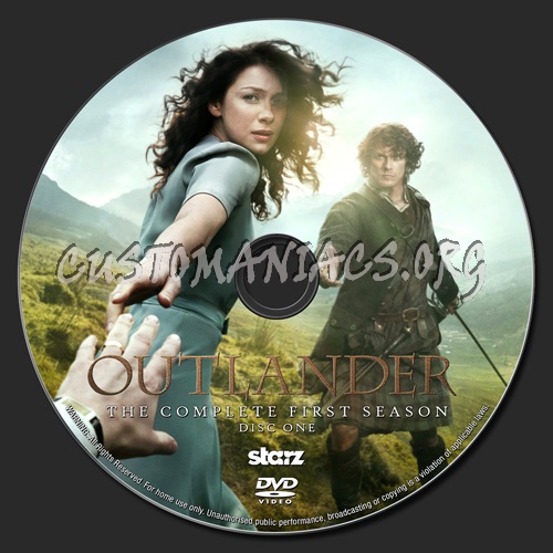 Outlander Season One dvd label