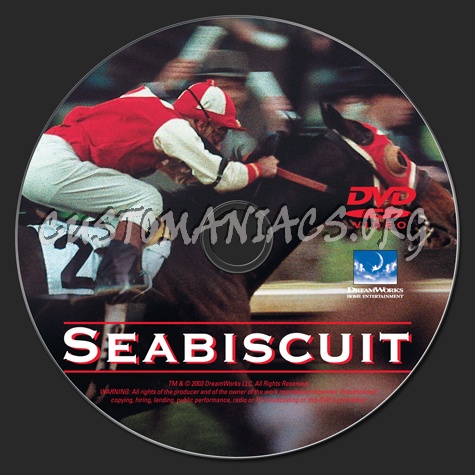 Seabiscuit dvd label