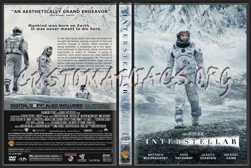 Interstellar dvd cover