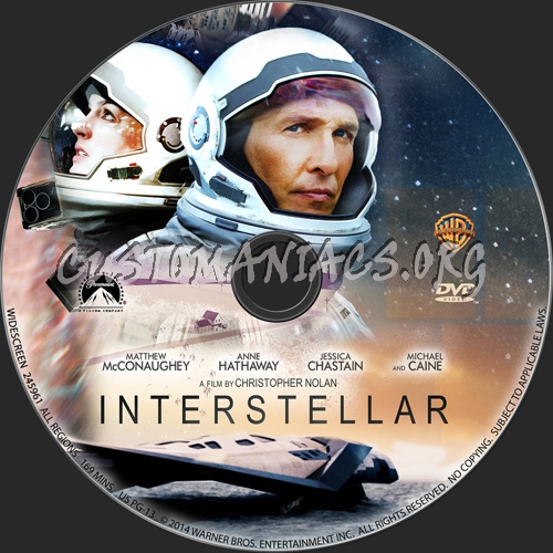 Interstellar dvd label