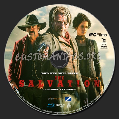 The Salvation blu-ray label