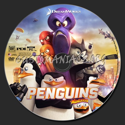 Penguins Of Madagascar dvd label