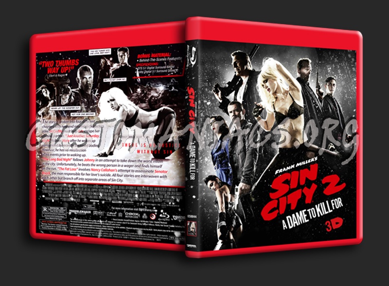 Sin City A Dame to Kill For 3D blu-ray cover