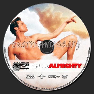 Bruce Almighty dvd label