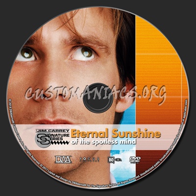 Eternal Sunshine of the Spotless Mind dvd label