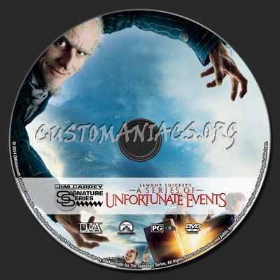 Lemony Snicket's A Series of Unfortunate Events dvd label