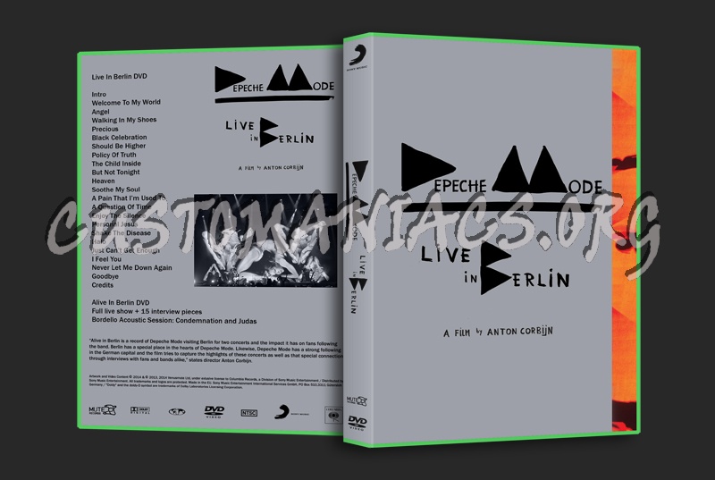Depeche Mode - live in berlin 2014 dvd cover